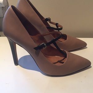 Coach Fulton Mink Grey Cow Heels